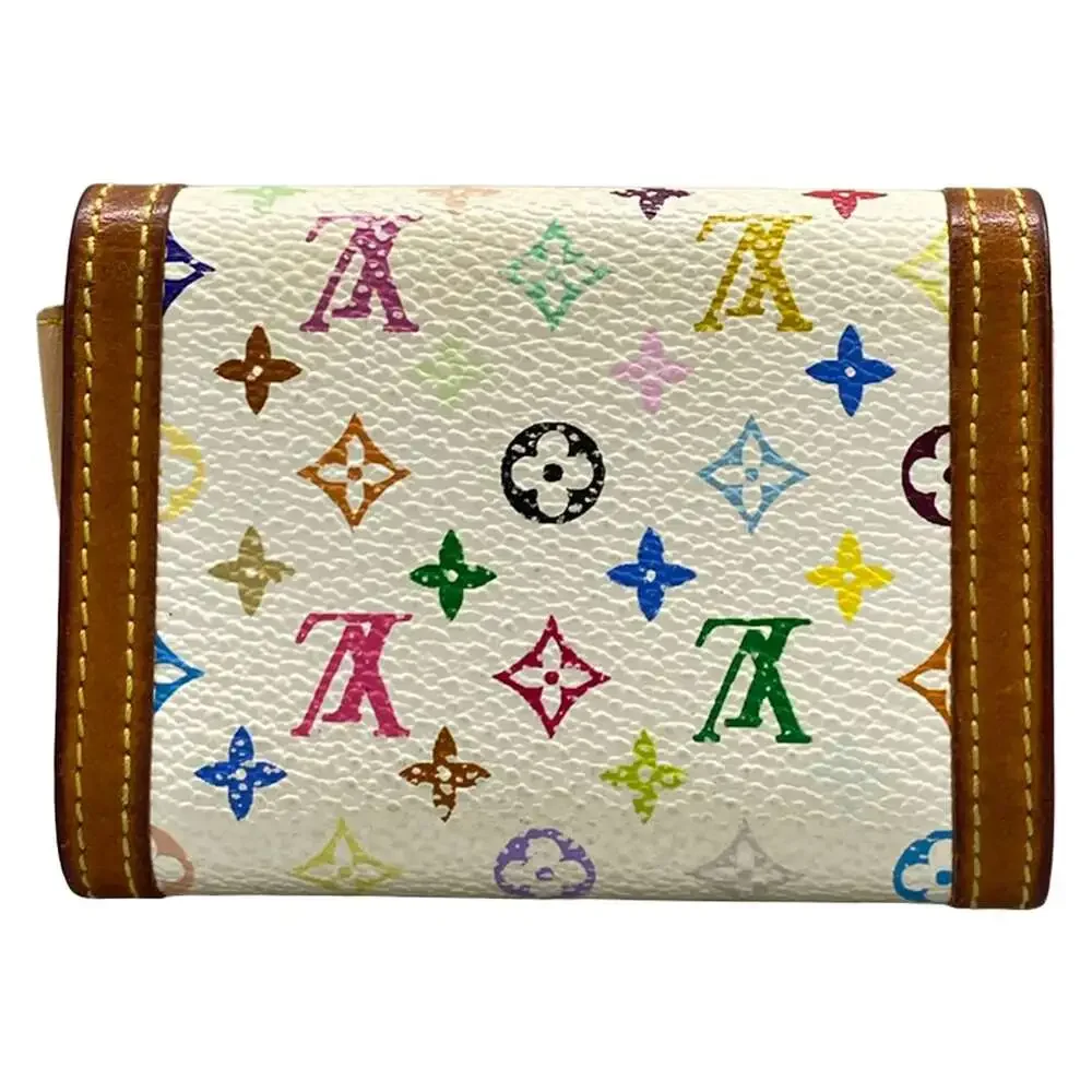 Louis Vuitton Porte Monnaie Plat Monogram Multicolore Coin Case M92657 Cowhide
